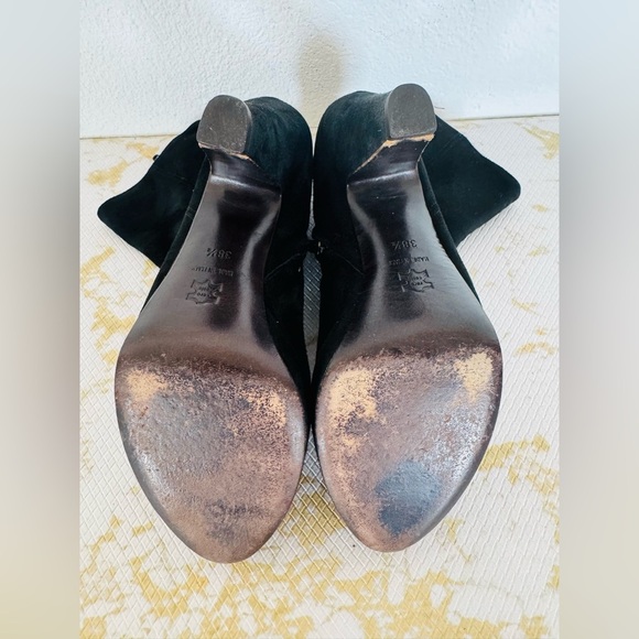 🔥🔥FINAL CLEARENCE🔥🔥 L’AUTRE CHOSE Black Suede Leather Women’s Bootie - Picture 8 of 9